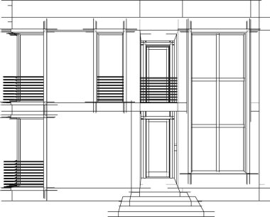 soyut mimari duvar kağıdı gökdelen tasarımı, dijital konsept arkaplan