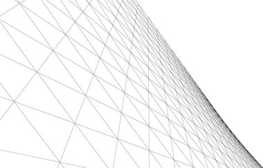 Gelecek perspektifi, soyut mimari duvar kağıdı tasarımı, dijital konsept arkaplan