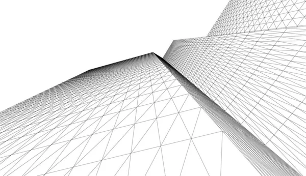 Gelecek perspektifi, soyut mimari duvar kağıdı tasarımı, dijital konsept arkaplan