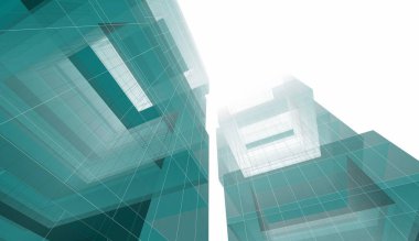 soyut mimari duvar kağıdı gökdelen tasarımı, dijital konsept arkaplan