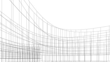 soyut mimari duvar kağıdı gökdelen tasarımı, dijital konsept arkaplan