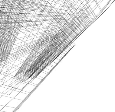 soyut mimari duvar kağıdı gökdelen tasarımı, dijital konsept arkaplan