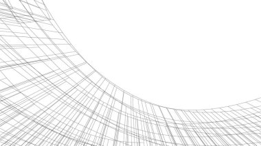 soyut mimari duvar kağıdı gökdelen tasarımı, dijital konsept arkaplan