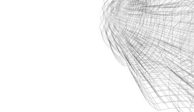 soyut mimari duvar kağıdı gökdelen tasarımı, dijital konsept arkaplan