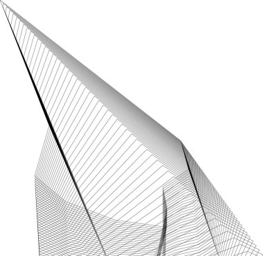 soyut mimari duvar kağıdı gökdelen tasarımı, dijital konsept arkaplan