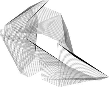  Gelecek perspektifi, soyut mimari duvar kağıdı tasarımı, dijital geometrik konsept arkaplan