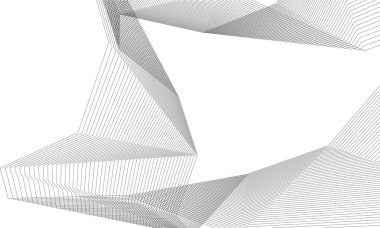  Gelecek perspektifi, soyut mimari duvar kağıdı tasarımı, dijital geometrik konsept arkaplan