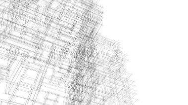 soyut mimari duvar kağıdı gökdelen tasarımı, dijital konsept arkaplan