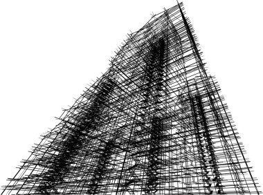 soyut mimari duvar kağıdı gökdelen tasarımı, dijital konsept arkaplan