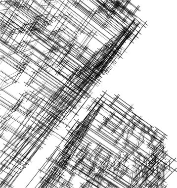 soyut mimari duvar kağıdı gökdelen tasarımı, dijital konsept arkaplan