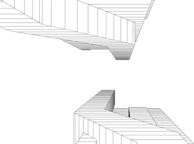 soyut mimari duvar kağıdı gökdelen tasarımı, dijital konsept arkaplan