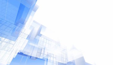 soyut mimari duvar kağıdı gökdelen tasarımı, dijital konsept arkaplan