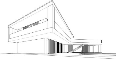 soyut mimari duvar kağıdı tasarımı, dijital konsept arkaplan