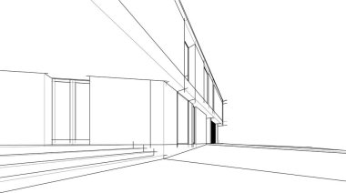 soyut mimari duvar kağıdı tasarımı, dijital konsept arkaplan