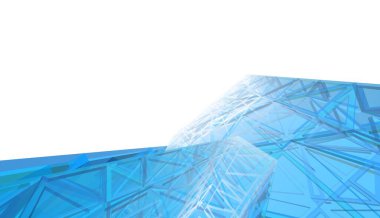 abstract architectural wallpaper high building design, digital concept background