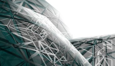 abstract architectural wallpaper high building design, digital concept background