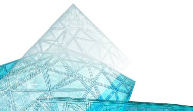 abstract architectural wallpaper high building design, digital concept background