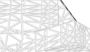 abstract architectural wallpaper high building design, digital concept background