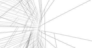 soyut mimari duvar kağıdı gökdelen tasarımı, dijital konsept arkaplan