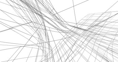 soyut mimari duvar kağıdı gökdelen tasarımı, dijital konsept arkaplan