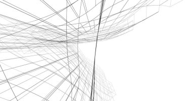 soyut mimari duvar kağıdı gökdelen tasarımı, dijital konsept arkaplan