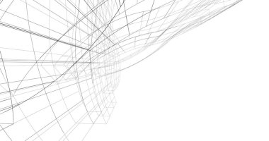 soyut mimari duvar kağıdı gökdelen tasarımı, dijital konsept arkaplan
