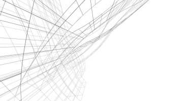 soyut mimari duvar kağıdı gökdelen tasarımı, dijital konsept arkaplan