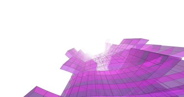 abstract purple architectural wallpaper skyscraper design, digital concept background