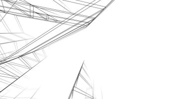 abstract architectural wallpaper high building design, digital concept background