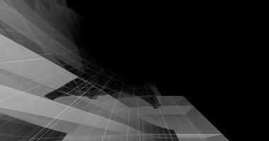 abstract architectural wallpaper high building design, digital concept background