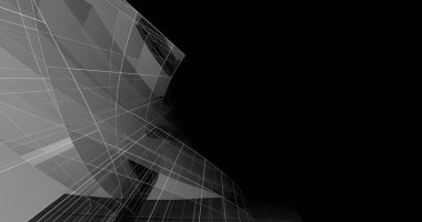 abstract architectural wallpaper high building design, digital concept background