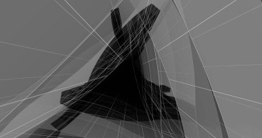 abstract architectural wallpaper high building design, digital concept background