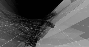 abstract architectural wallpaper high building design, digital concept background