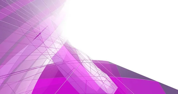 abstract purple architectural wallpaper skyscraper design, digital concept background