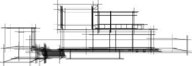 Ev kavramı kroki 3d çizim