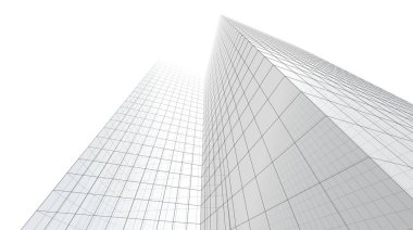 soyut mimari duvar kağıdı gökdelen tasarımı, dijital konsept arkaplan