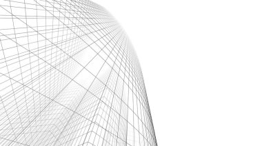 soyut mimari duvar kağıdı gökdelen tasarımı, dijital konsept arkaplan