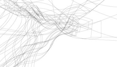  Gelecek perspektifi, soyut mimari duvar kağıdı tasarımı, dijital konsept arkaplan