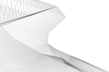  Gelecek perspektifi, soyut mimari duvar kağıdı tasarımı, dijital konsept arkaplan