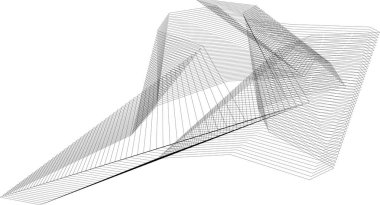  Gelecek perspektifi, soyut mimari duvar kağıdı tasarımı, dijital konsept arkaplan