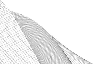 Gelecek perspektifi, soyut mimari duvar kağıdı tasarımı, dijital konsept arka plan, gökdelen cephesi