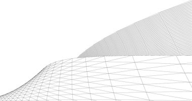 Gelecek perspektifi, soyut mimari duvar kağıdı tasarımı, dijital konsept arka plan, gökdelen cephesi