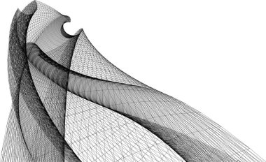 Gelecek perspektifi, soyut mimari duvar kağıdı tasarımı, dijital konsept arka plan, gökdelen cephesi