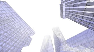 soyut mimari duvar kağıdı gökdelenler tasarım, dijital konsept arkaplan