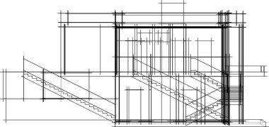 Ev kavramı kroki 3d çizim