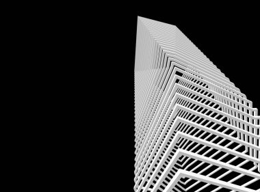 soyut mimari duvar kağıdı gökdelenler tasarım, dijital konsept arkaplan