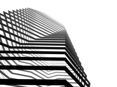 soyut mimari duvar kağıdı gökdelenler tasarım, dijital konsept arkaplan