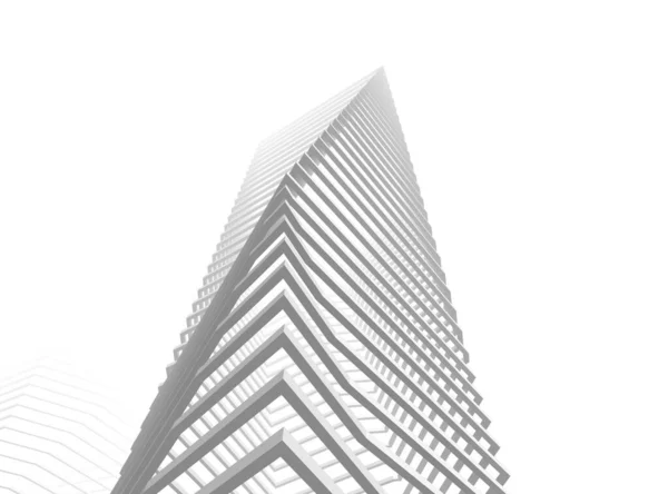 Abstrait Architecture Papier Peint Gratte Ciel Design Fond Concept Numérique — Photo
