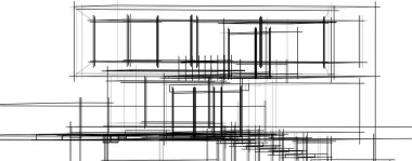 Ev kavramı kroki 3d çizim