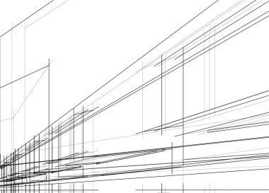 Ev kavramı kroki 3d çizim